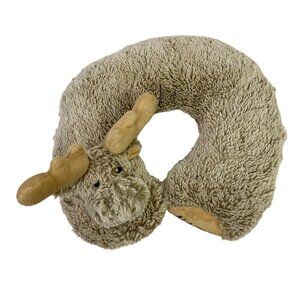 Alaska Travel Neck Pillow Moose Plush Souvenir Kids Neck Circle Pillow DolliBu
